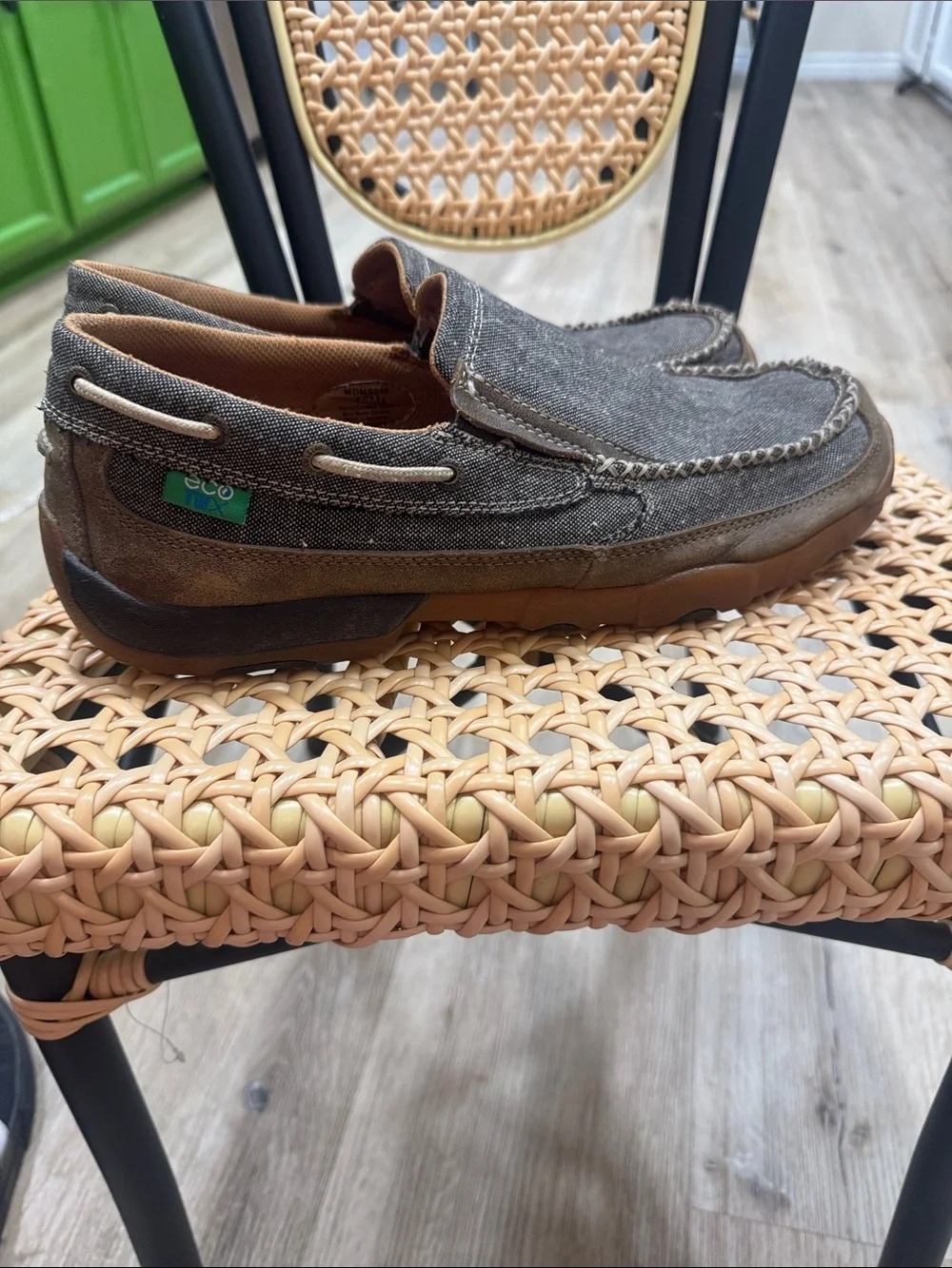 Twisted X Casual Slip-On Men's Loafers in Charcoal Brown